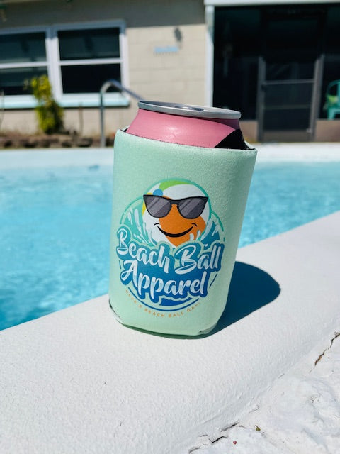 (Pre-Order 3 Weeks) Smiling Beach Ball Logo Coozie