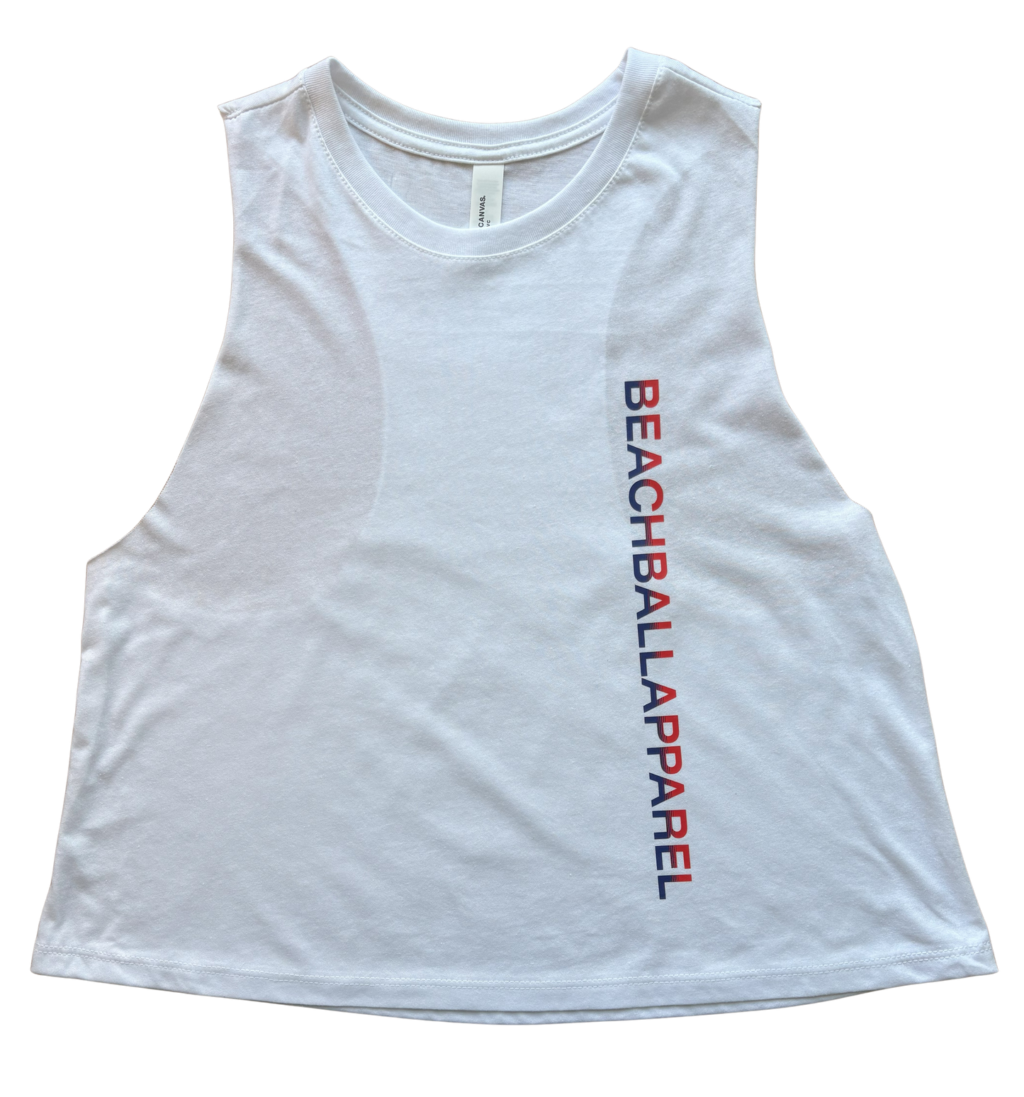 (Pre-Order 3 Weeks) Women's Racer Crop Tank - Red White and Blue Edition